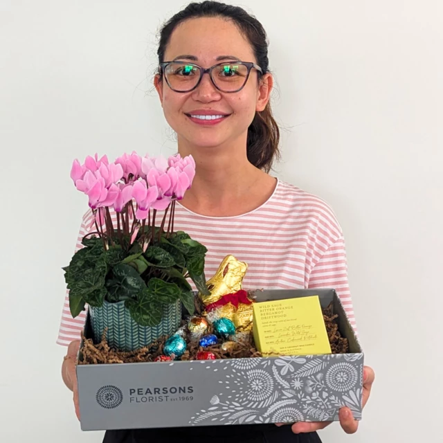 Easter Plant & Candle Hamper