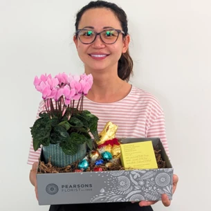 Easter Plant & Candle Hamper