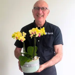 Orchid Bowl Yellow