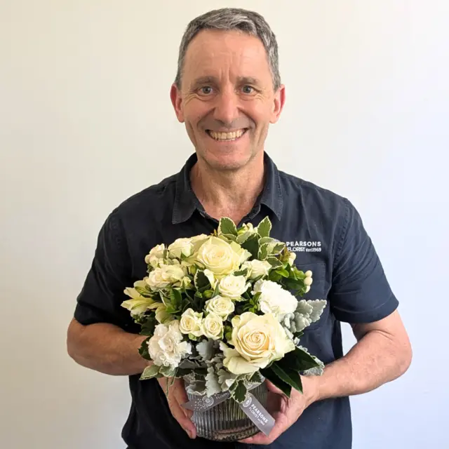 White Seasonal Table Centre