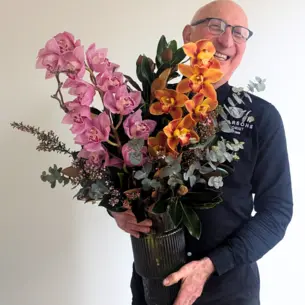 Cymbidium Orchid Vase