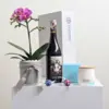 Orchid & Red Wine Hamper
