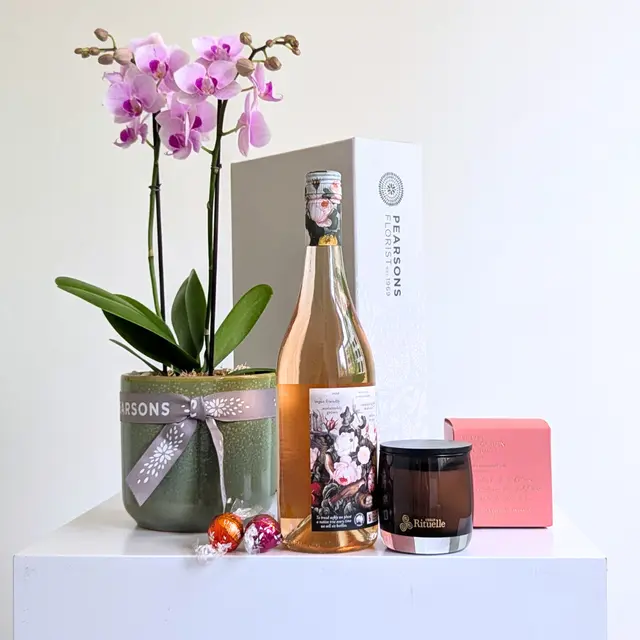 Orchid & Rose Wine Hamper