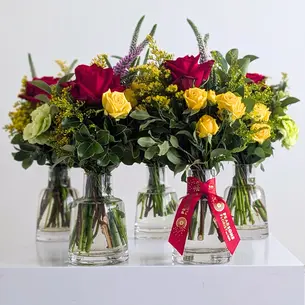 Set of Joy Luck Flower Bottles