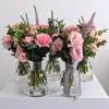 Set of Pastel Flower Bottles