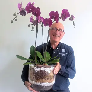 Luxe Pink Orchid Bowl