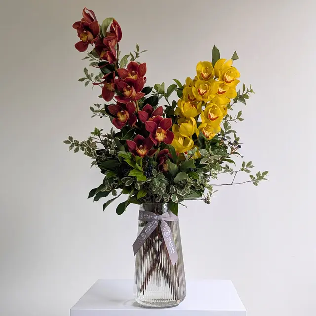 Cymbidium Orchid Vase