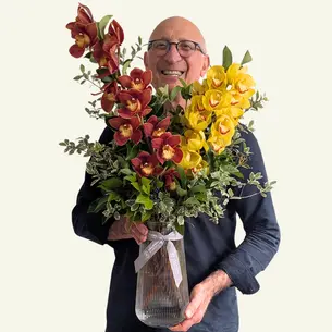 Cymbidium Orchid Vase