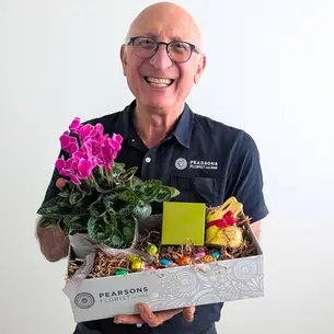 Easter Plant & Candle Hamper