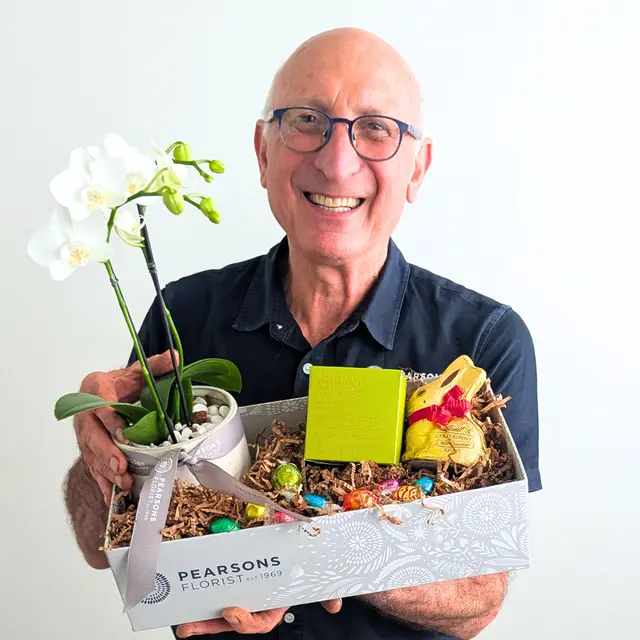 Easter Orchid & Candle Hamper