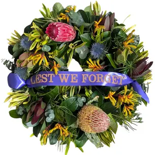 Lest We Forget Native Wreath