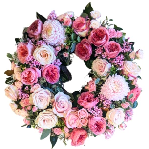 Wreath - Pinks