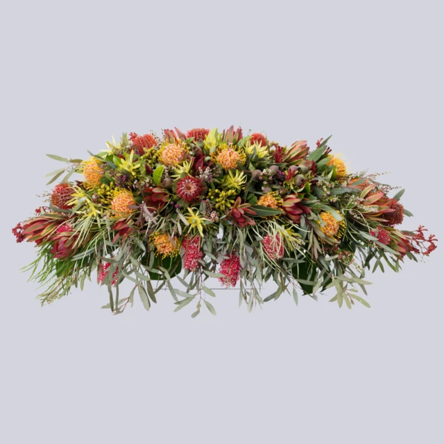 Casket Cover of Native Flowers