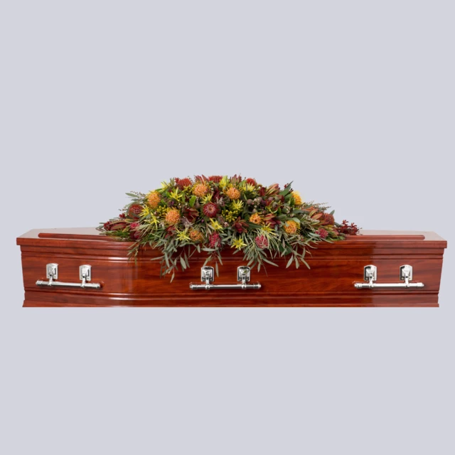 Casket Cover of Native Flowers