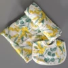 Wattle Blossom Wrap & Bib Set