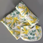 Wattle Blossom Wrap & Bib Set
