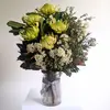 White Waratah Vase