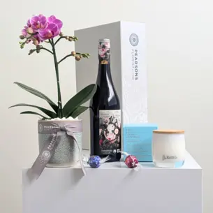 Orchid & Red Wine Hamper