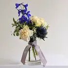 Single Blue Touch Flower Bottle