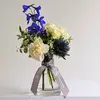 Single Blue Touch Flower Bottle