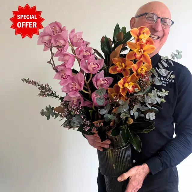 Cymbidium Orchid Vase
