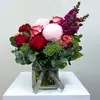Coral Crush Celosia Vase
