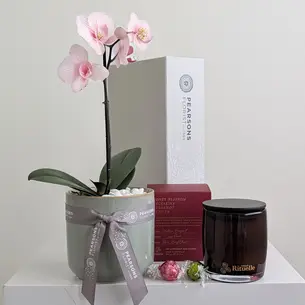 Merry Orchid & Candle Hamper